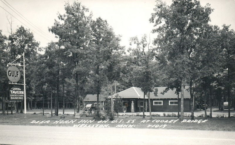 Deer Horn Inn - Vintage Postcard